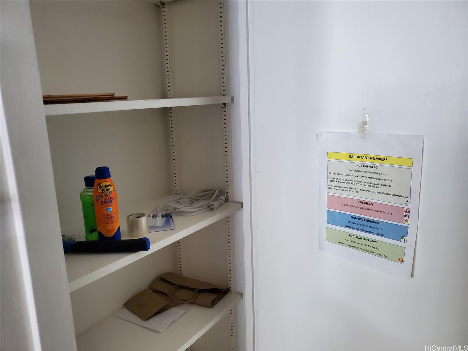 425 Ena Road, Unit 104B Honolulu, HI 96815 - Photo 9 of 12 Hall Closet