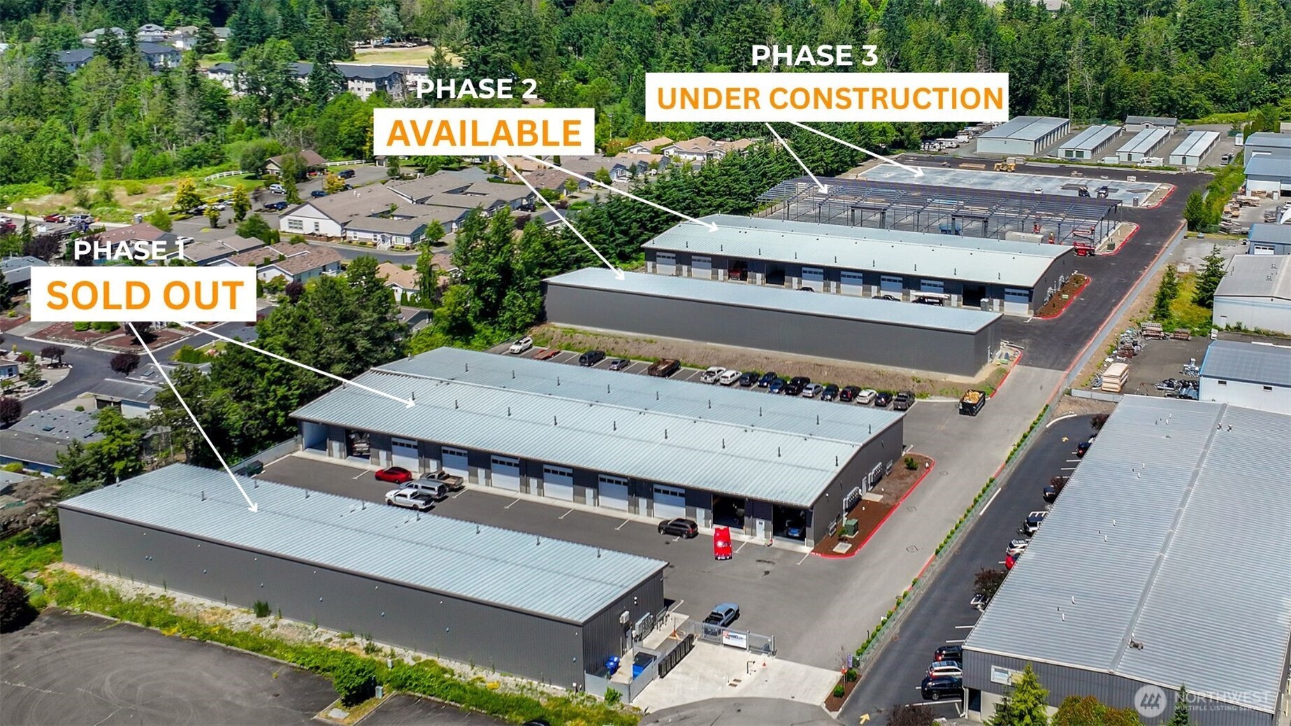 1629 Jills Court, Unit 4 Bellingham, WA 98226 - Photo 2 of 10 an aerial view of a house with swimming pool and outdoor space