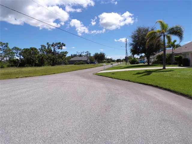a view of road and yard