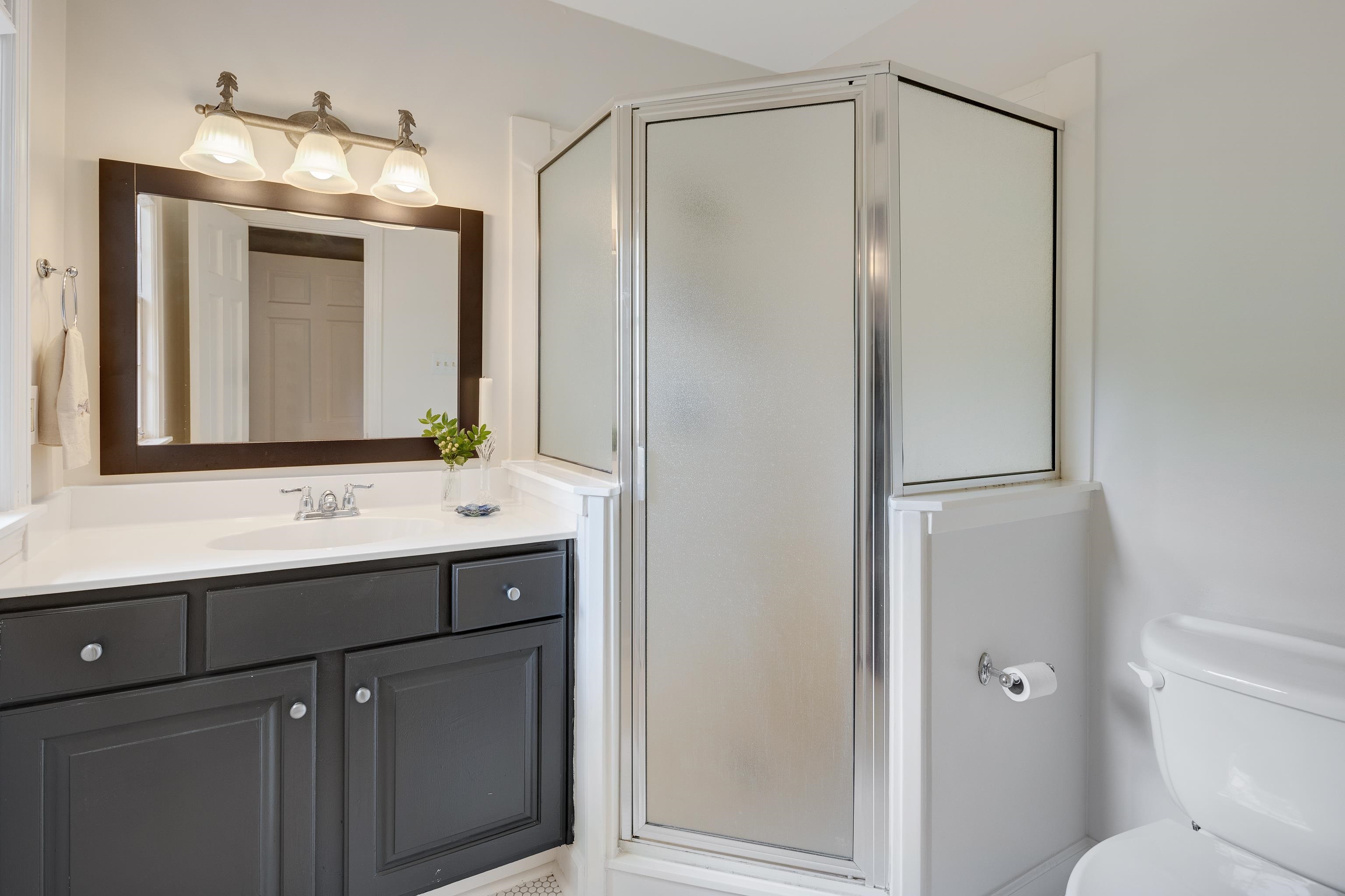5371 South Angela Road Memphis, TN 38120 - Photo 15 of 25 a bathroom with a sink and a mirror