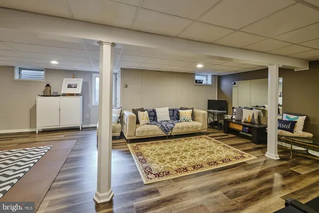 a view of balcony with furniture