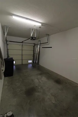 a view of a garage room