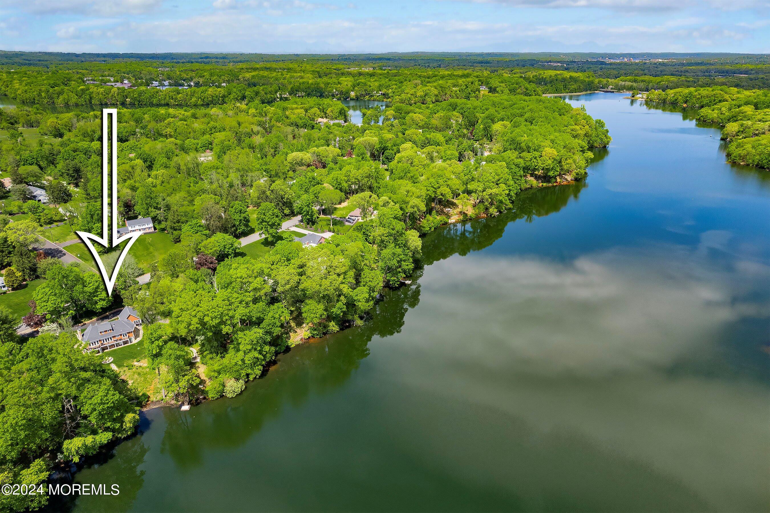 37 Beaver Dam Road Colts Neck, NJ 07722 - Photo 52 of 53 18-Rear to Reservoir 1 with Arrow