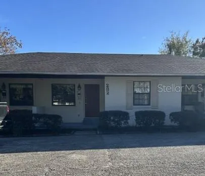 a front view of a house