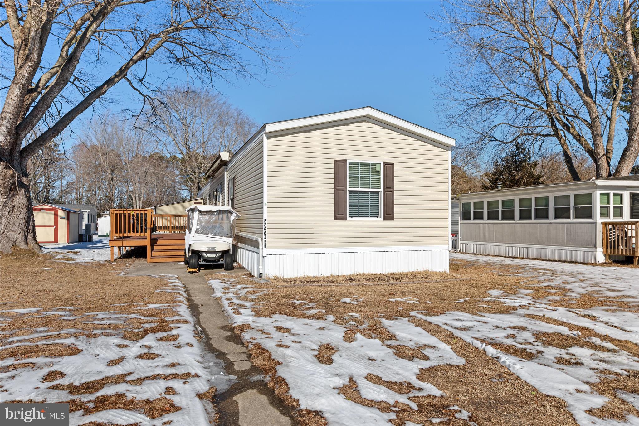a backyard of a house
