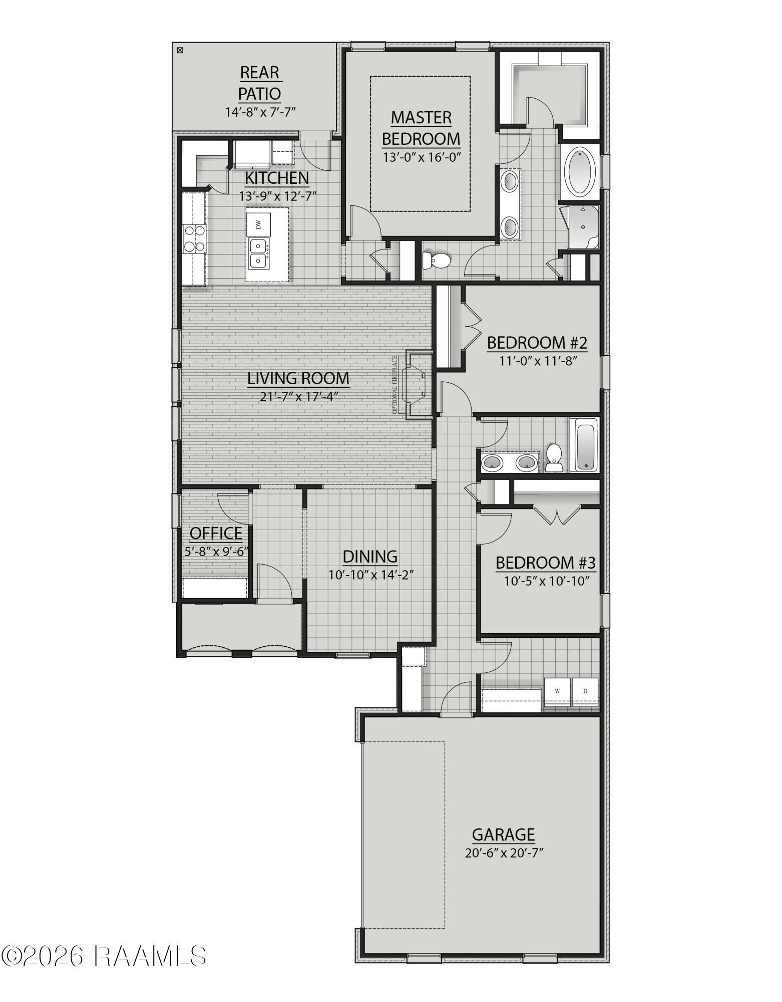 146 Bailey Lane Youngsville, LA 70592 - Photo 8 of 8 FLOOR PLAN