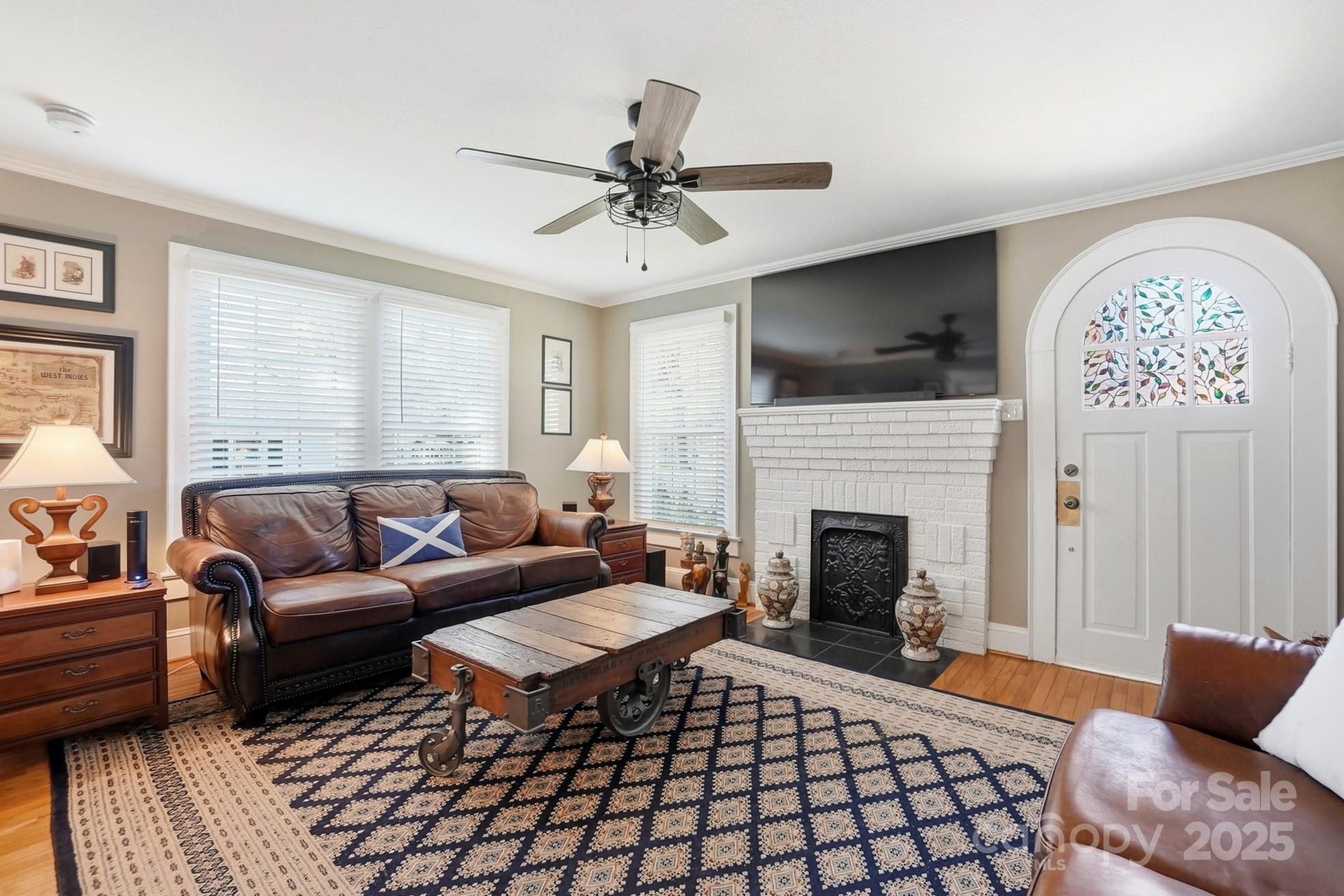 708 Mable Avenue Kannapolis, NC 28083 - Photo 3 of 48 a living room with furniture fireplace and window