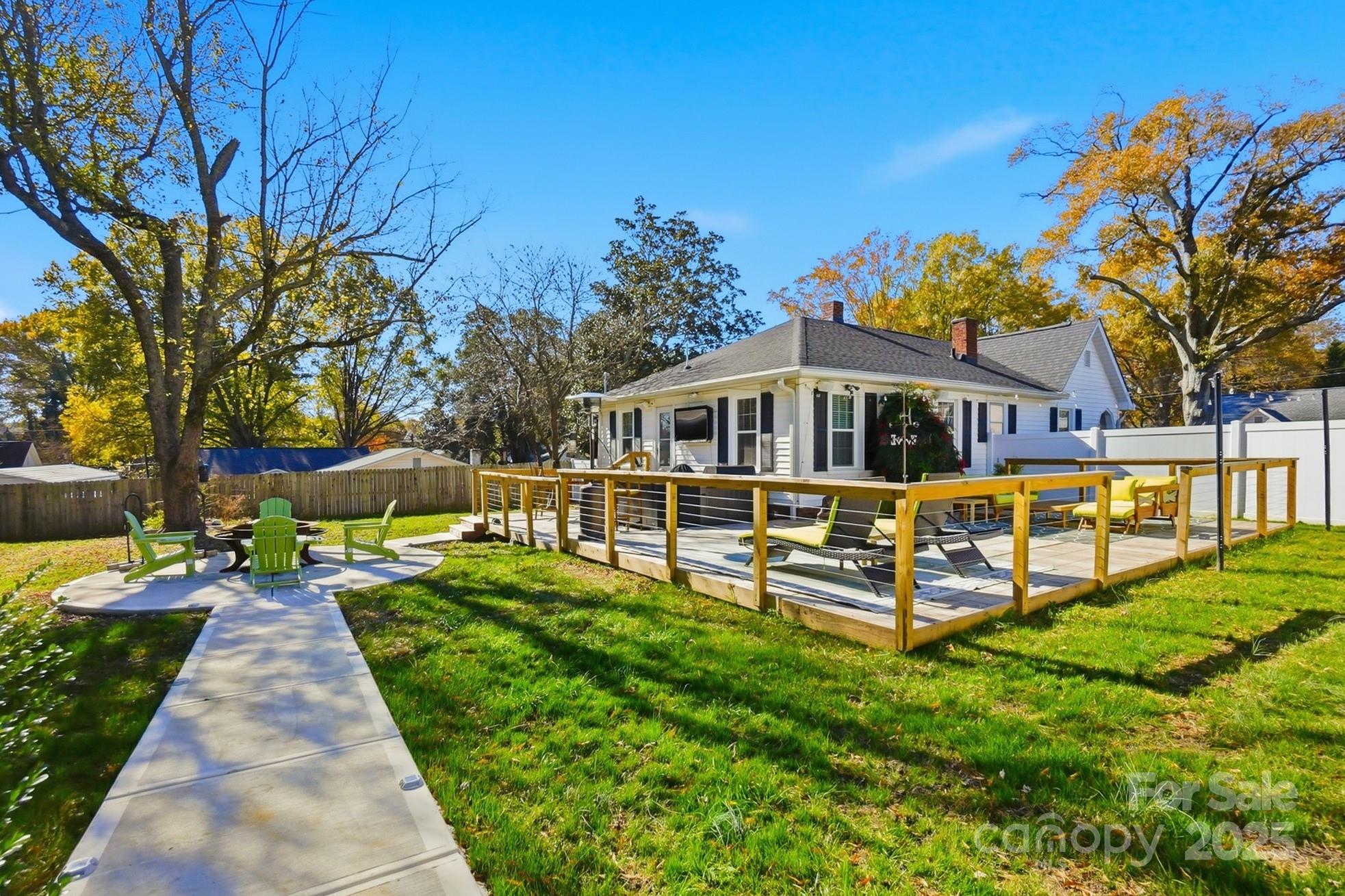 708 Mable Avenue Kannapolis, NC 28083 - Photo 39 of 48 a view of a house with backyard and sitting area