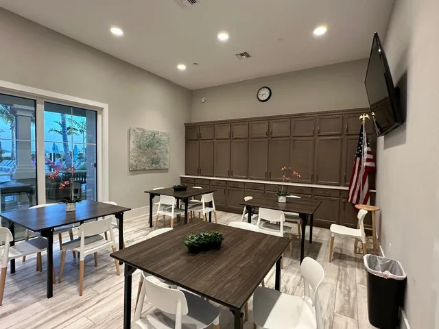 a park view with a lake view