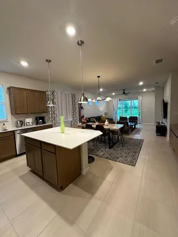 a view of a golf course with a lake