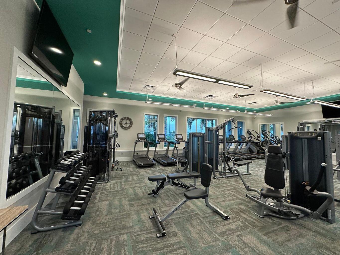 13897 Southwest Gingerline Drive Port St. Lucie, FL 34987 - Photo 71 of 74 a room with lots of gym equipment