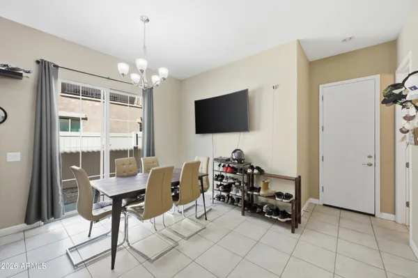 a large kitchen with cabinets