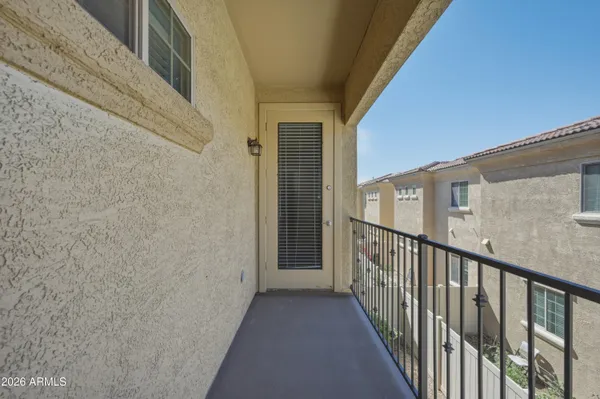 a view of a balcony