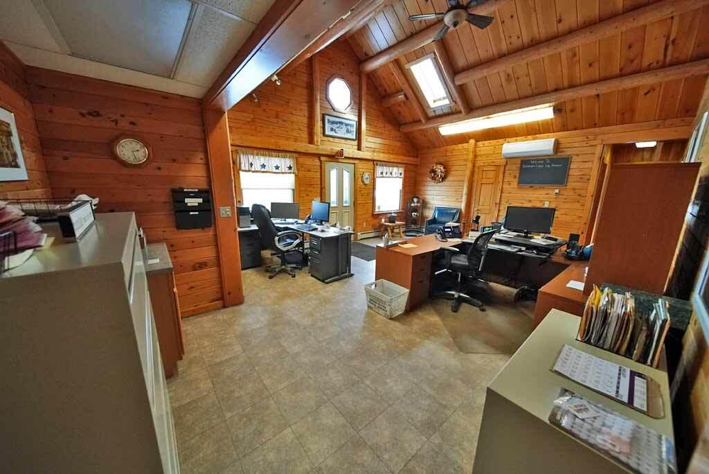 205 Oakfield Smyrna Road Oakfield, ME 04763 - Photo 27 of 88 cathedral-log-front-office