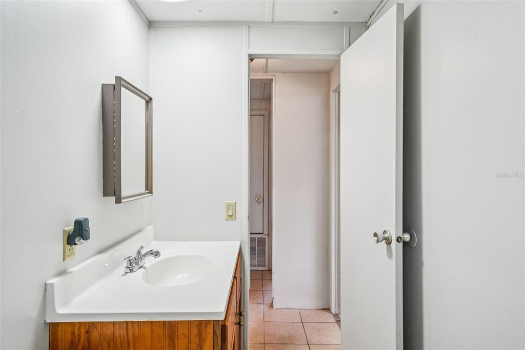 4708 Gallagher Road Plant City, FL 33565 - Photo 36 of 62 a bathroom with a sink and a mirror