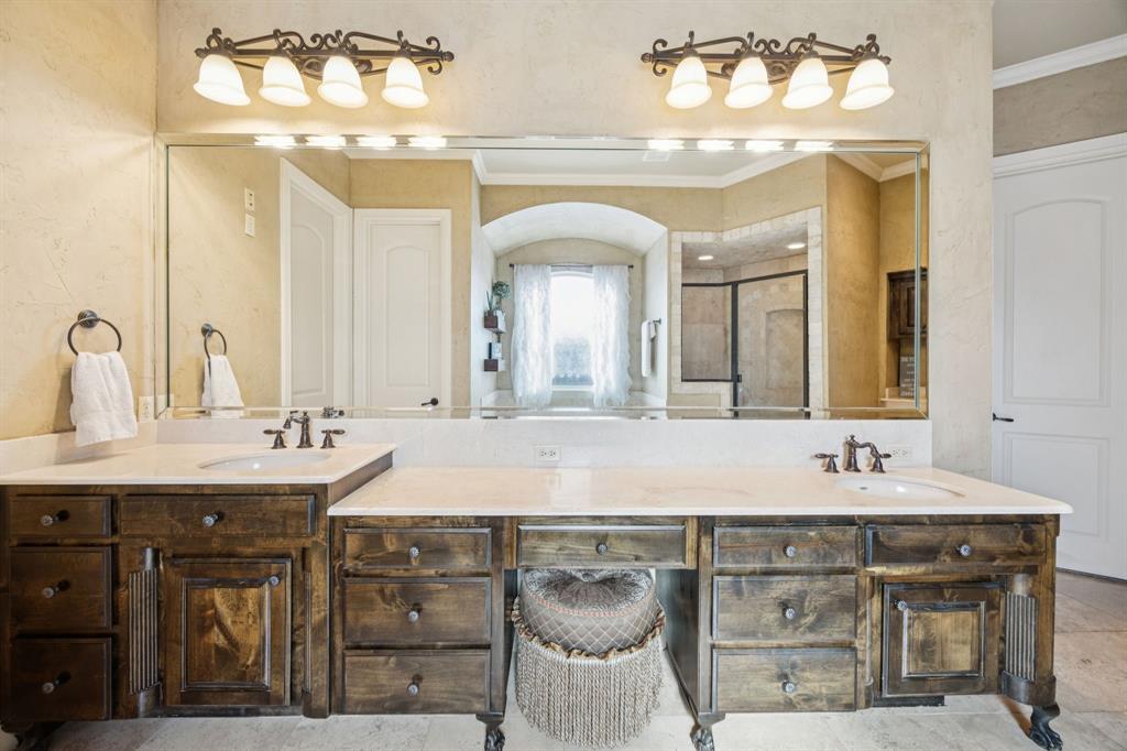 1411 Long And Winding Road Mansfield, TX 76063 - Photo 22 of 37 primary bathroom