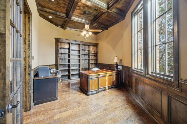 a storage room with washer and dryer