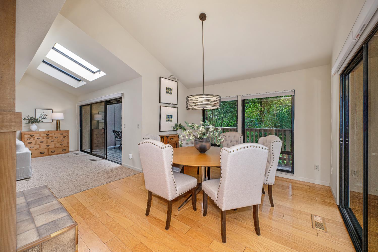 18 Covered Bridge Road Carmichael, CA 95608 - Photo 26 of 81 a view of a dining room with furniture window and wooden floor
