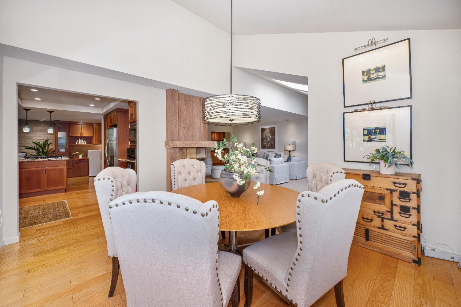 18 Covered Bridge Road Carmichael, CA 95608 - Photo 28 of 81 a view of a dining room with furniture and wooden floor