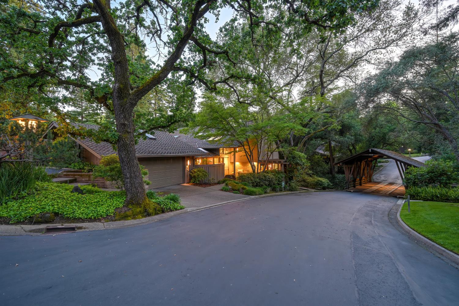 18 Covered Bridge Road Carmichael, CA 95608 - Photo 5 of 81 a view of a house with a tree and a yard