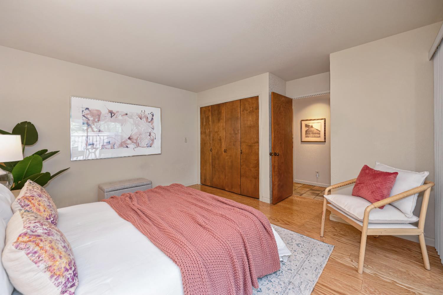 18 Covered Bridge Road Carmichael, CA 95608 - Photo 54 of 81 a bedroom with a bed and a chair