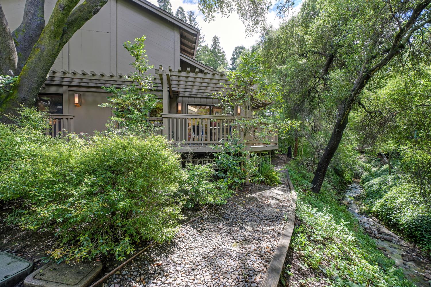 18 Covered Bridge Road Carmichael, CA 95608 - Photo 65 of 81 a view of a house with a yard and plants