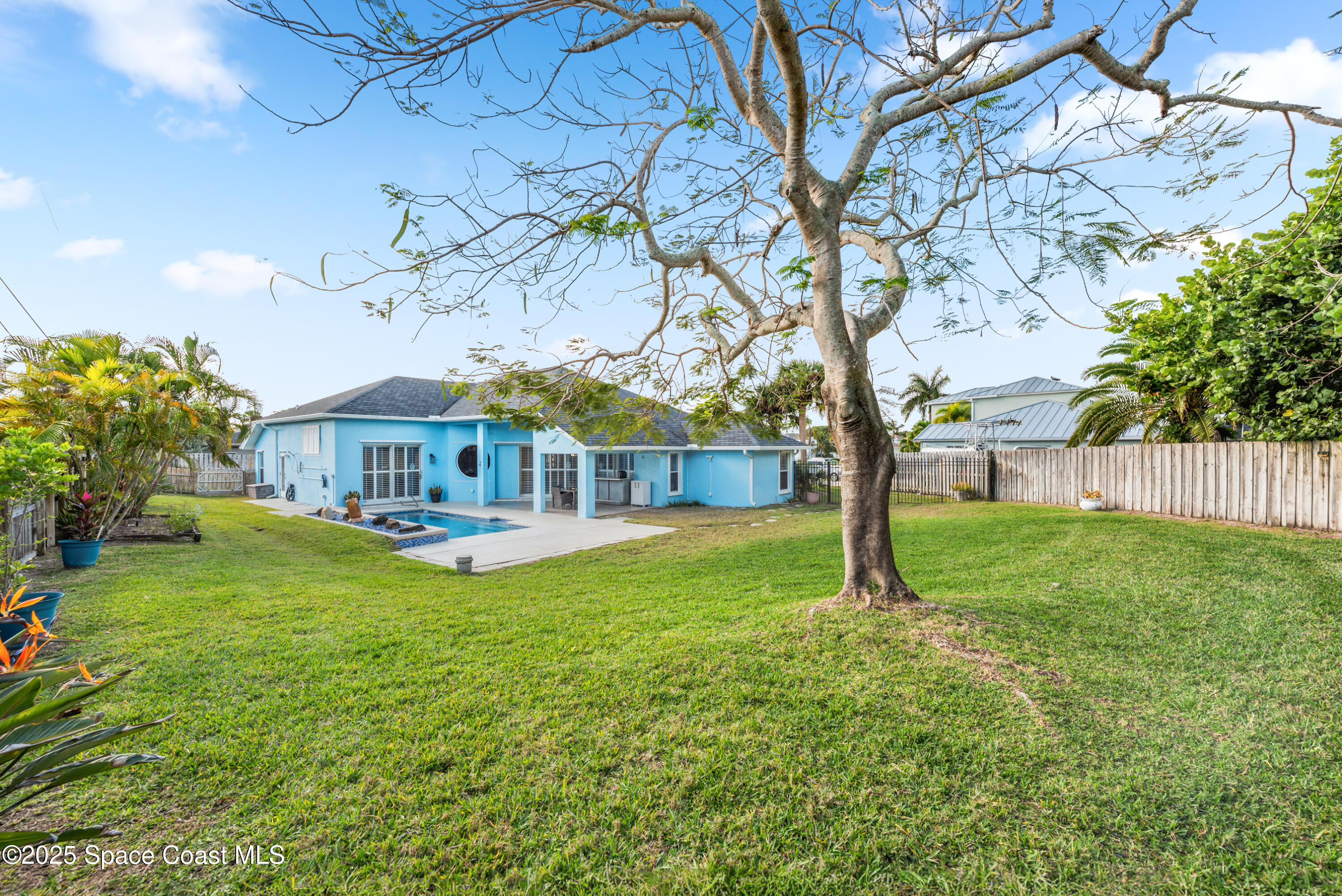 452 Veracruz Boulevard Indialantic, FL 32903 - Photo 29 of 42 a view of house with backyard and garden