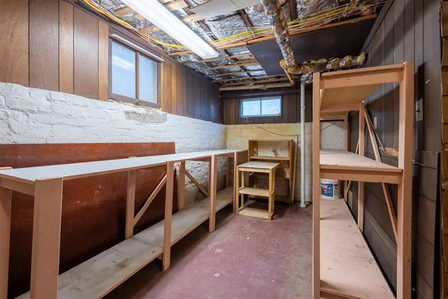 a view of storage and utility room