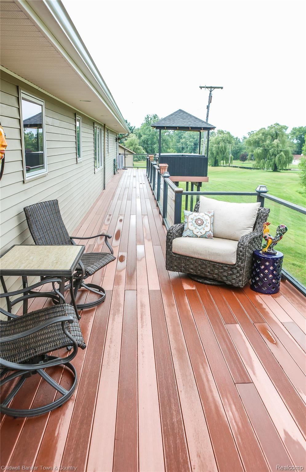 3188 West Coon Lake Road Howell, MI 48843 - Photo 20 of 65 Trex deck off kitchen