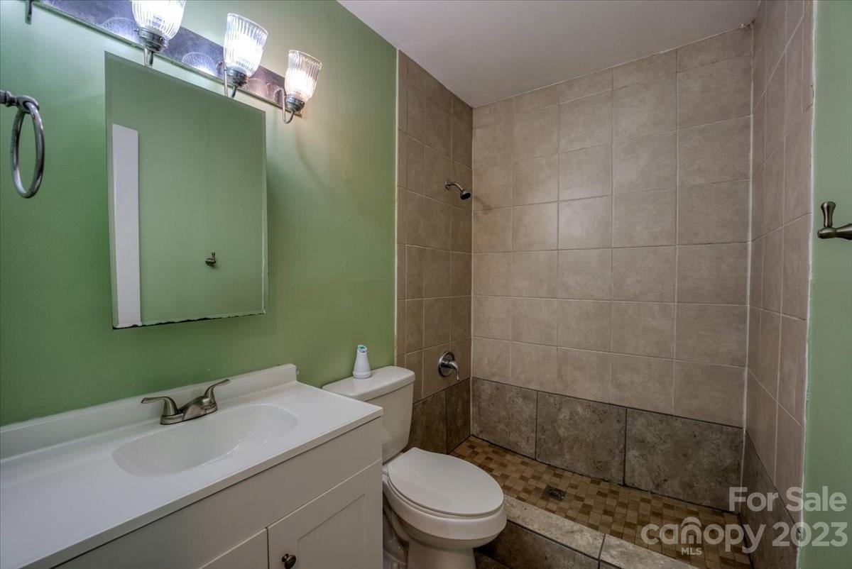 1223 Ranch Road Charlotte, NC 28208 - Photo 31 of 34 a bathroom with a sink a toilet and shower