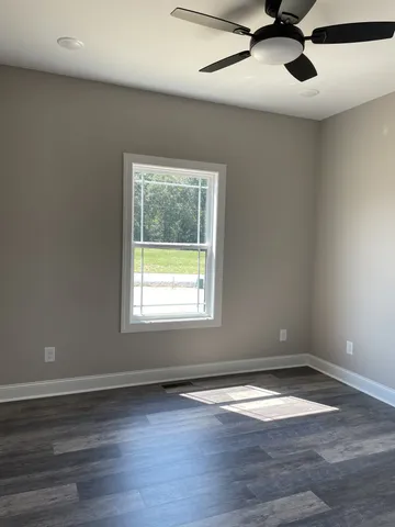 a view of storage area with wooden floor