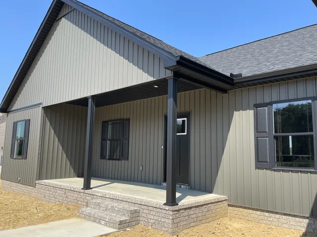 a backyard of a house