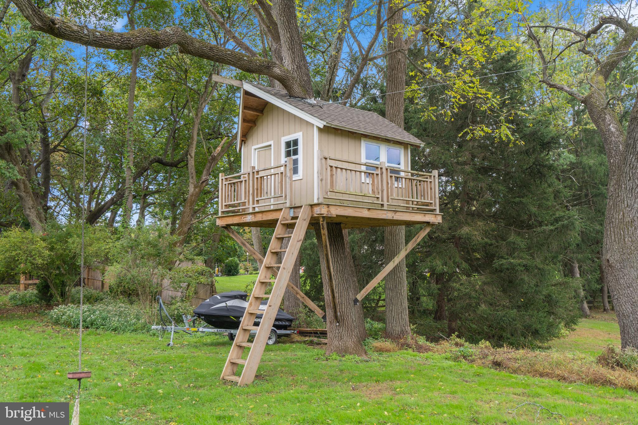 1044 Jonathan Drive Malvern, PA 19355 - Photo 38 of 42 Treehouse with zipline