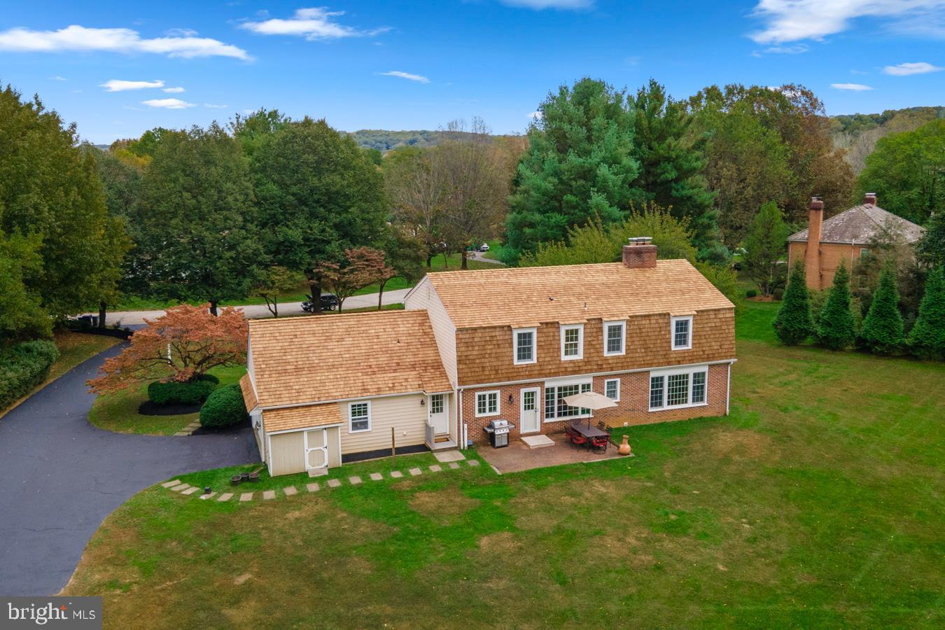 1044 Jonathan Drive Malvern, PA 19355 - Photo 40 of 42 Back aerial view of house - new cedar roof