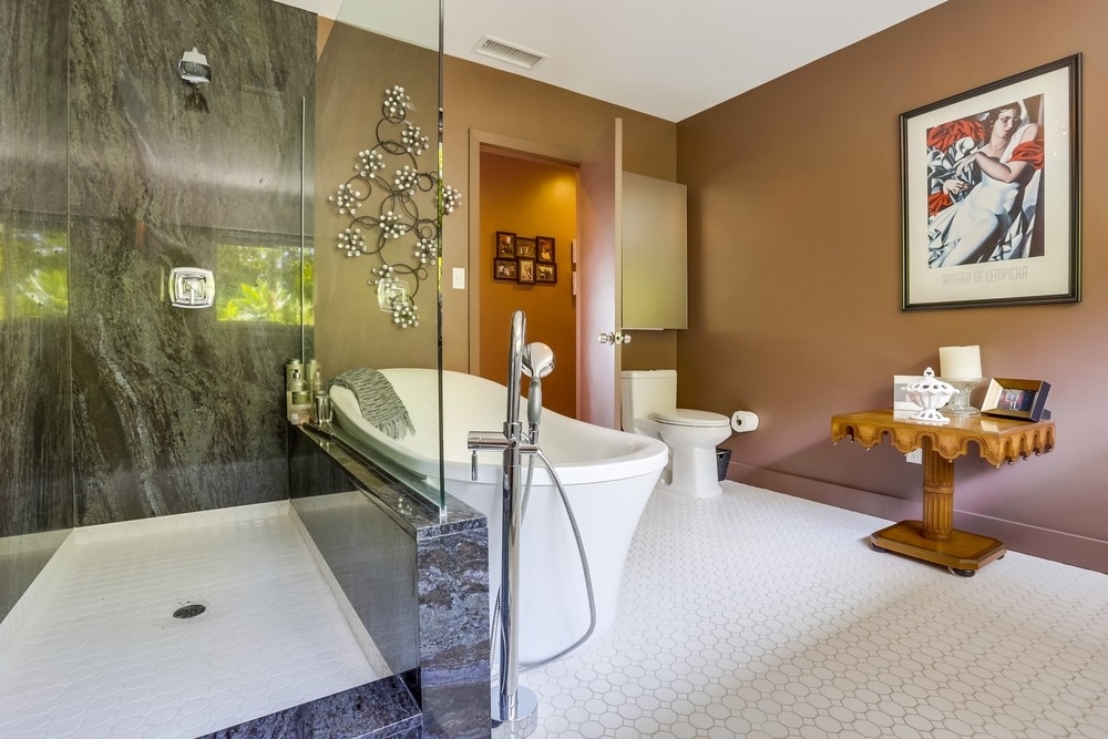 2540 Jackson Street San Diego, CA 92110 - Photo 18 of 25 On suite master bathroom with deep soaking tub and shower