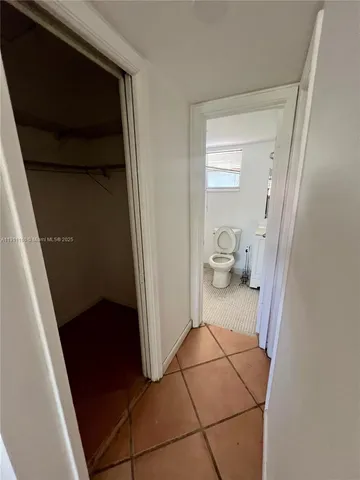 a view of small space with empty racks