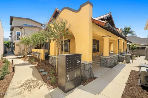 a view of a house with a patio