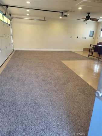 a view of a indoor garage