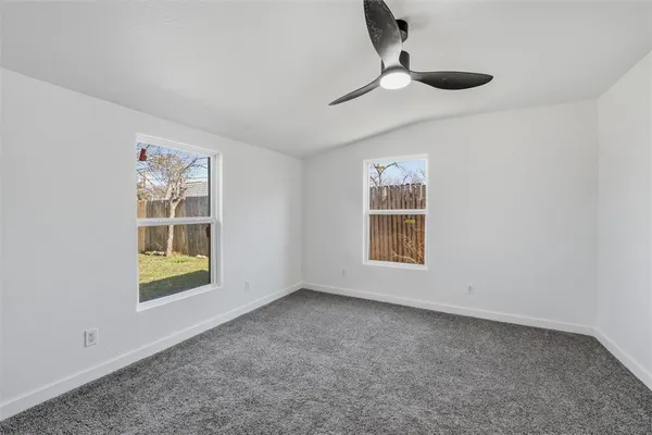a view of a closet in a room