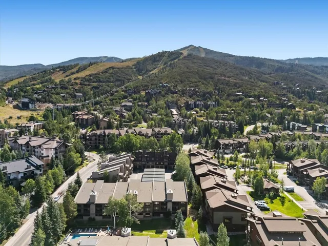 a view of city and mountain