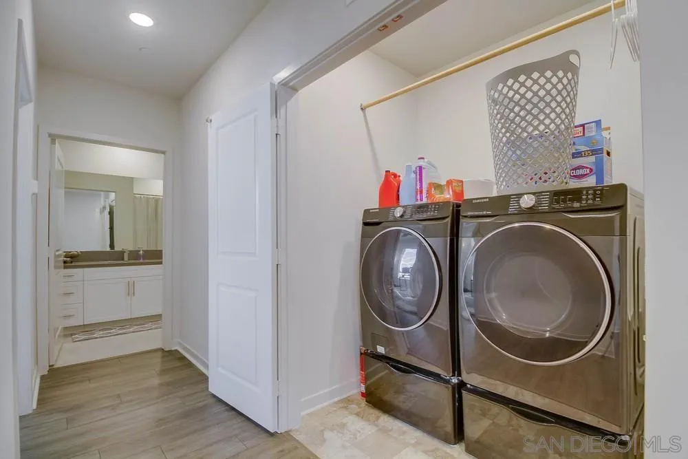 2035 Bravo Loop, Unit 6 Chula Vista, CA 91915 - Photo 26 of 39 a view of storage and utility room with washer and dryer