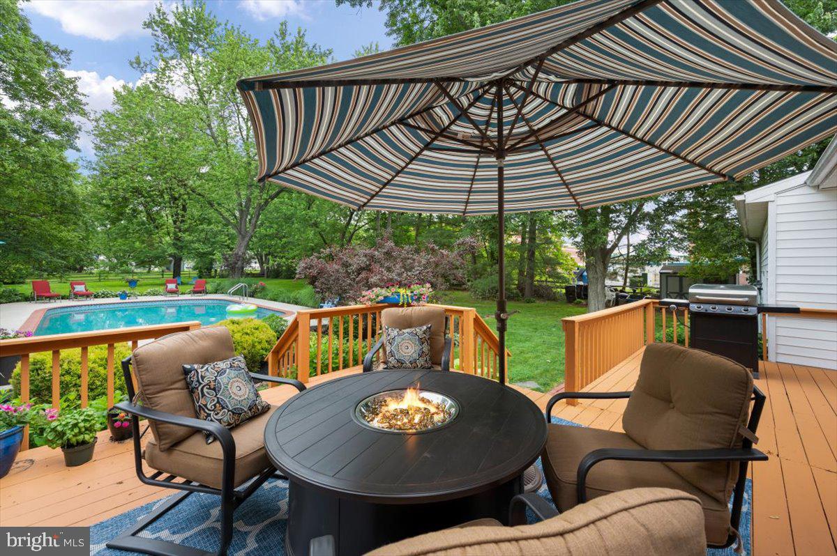 2353 Lower Barness Road Warrington, PA 18976 - Photo 49 of 62 Rear deck overlooking the pool