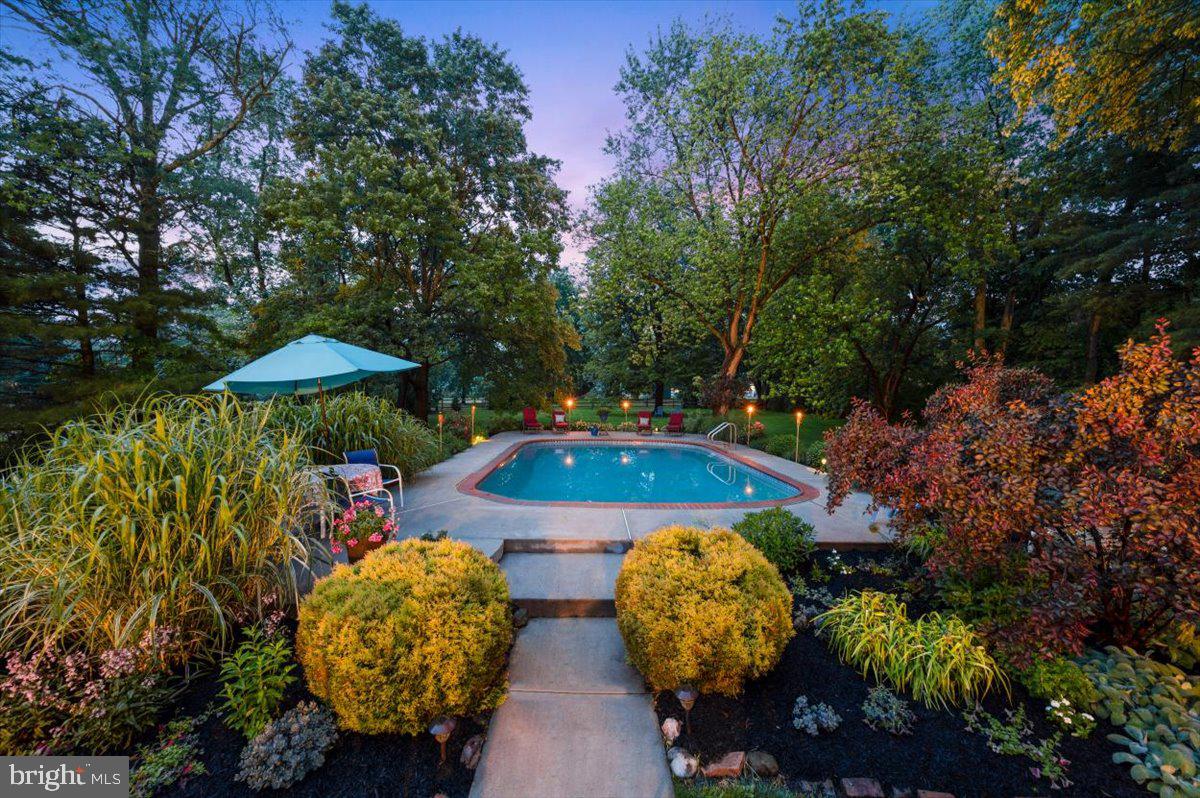 2353 Lower Barness Road Warrington, PA 18976 - Photo 56 of 62 Pool view in the evening