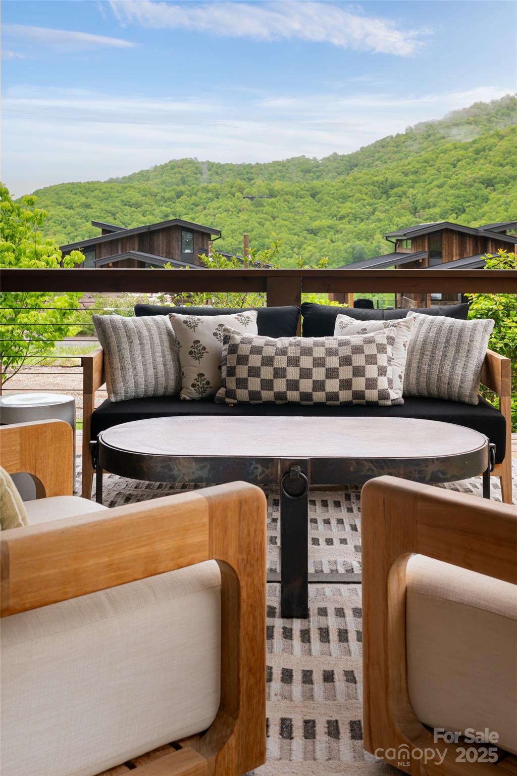 23 ( 1) Lodestone Drive, Unit 412 Sylva, NC 28779 - Photo 17 of 35 a view of swimming pool with seating area and trees in the back
