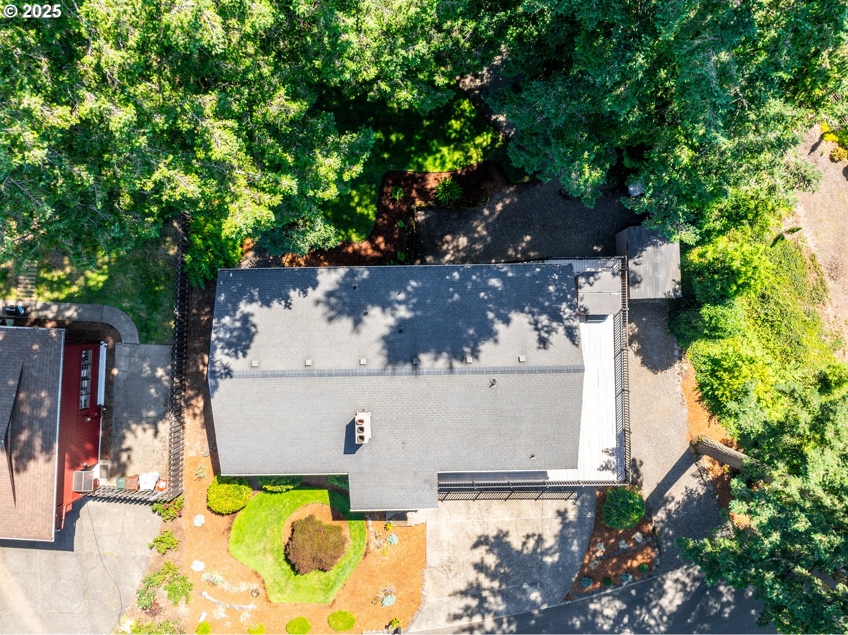 9420 Southeast Carnaby Way Happy Valley, OR 97086 - Photo 40 of 43 an aerial view of a house with a yard