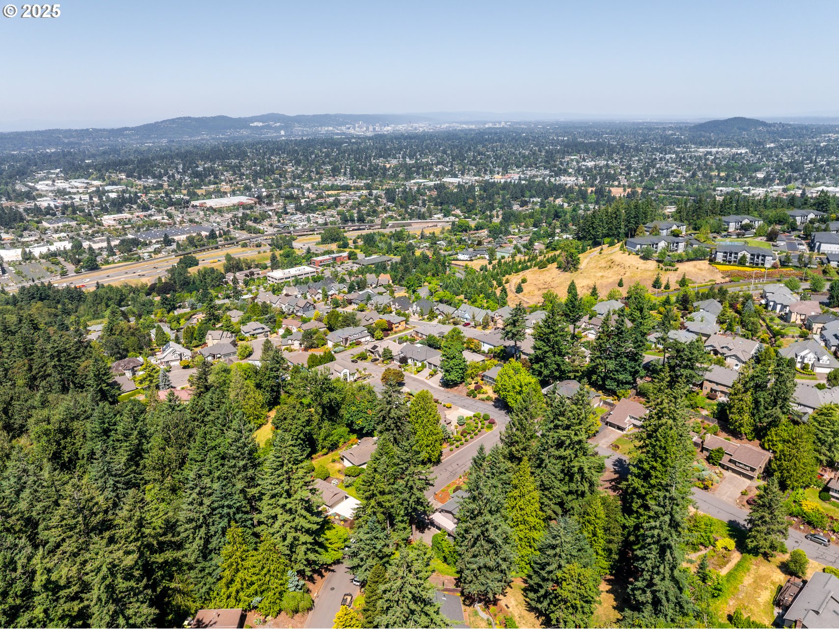 9420 Southeast Carnaby Way Happy Valley, OR 97086 - Photo 43 of 43 an aerial view of residential houses with city view