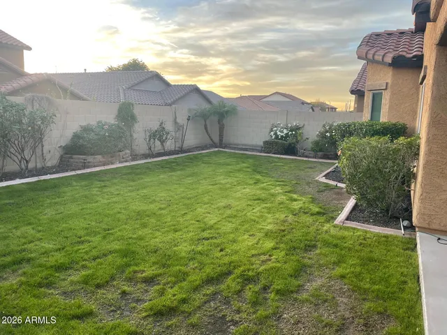 a view of a back yard