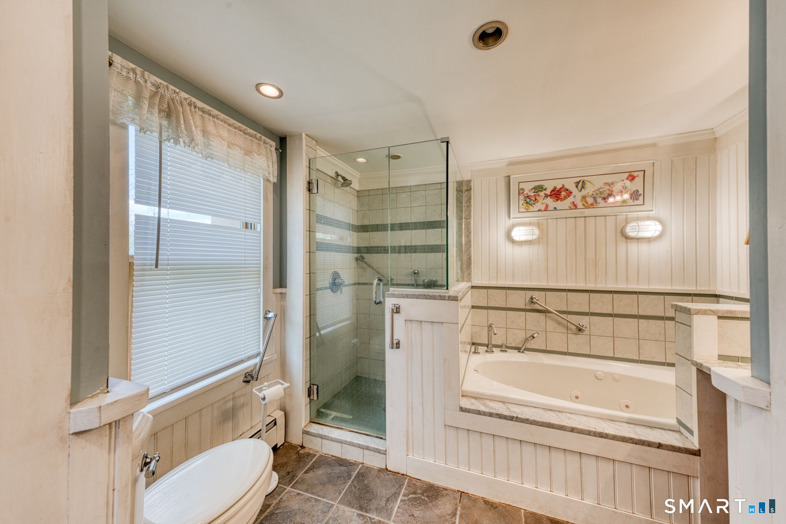 56 Tyler Lake Heights Road Goshen, CT 06756 - Photo 15 of 24 a bathroom with a tub and a shower