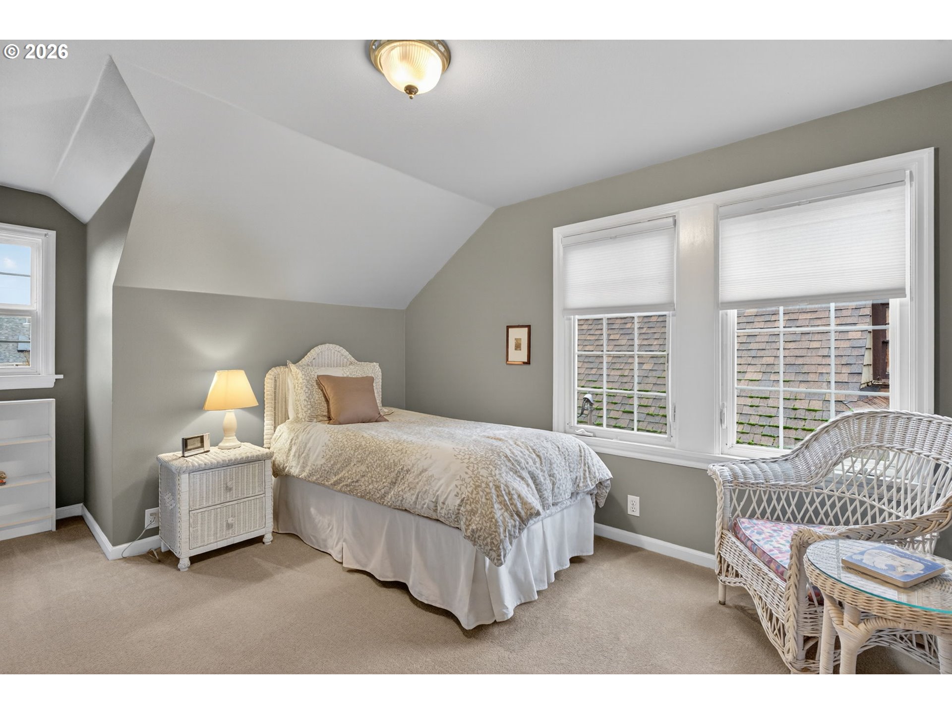 728 Northeast Royal Court Portland, OR 97232 - Photo 24 of 48 a bedroom with a bed and a large window