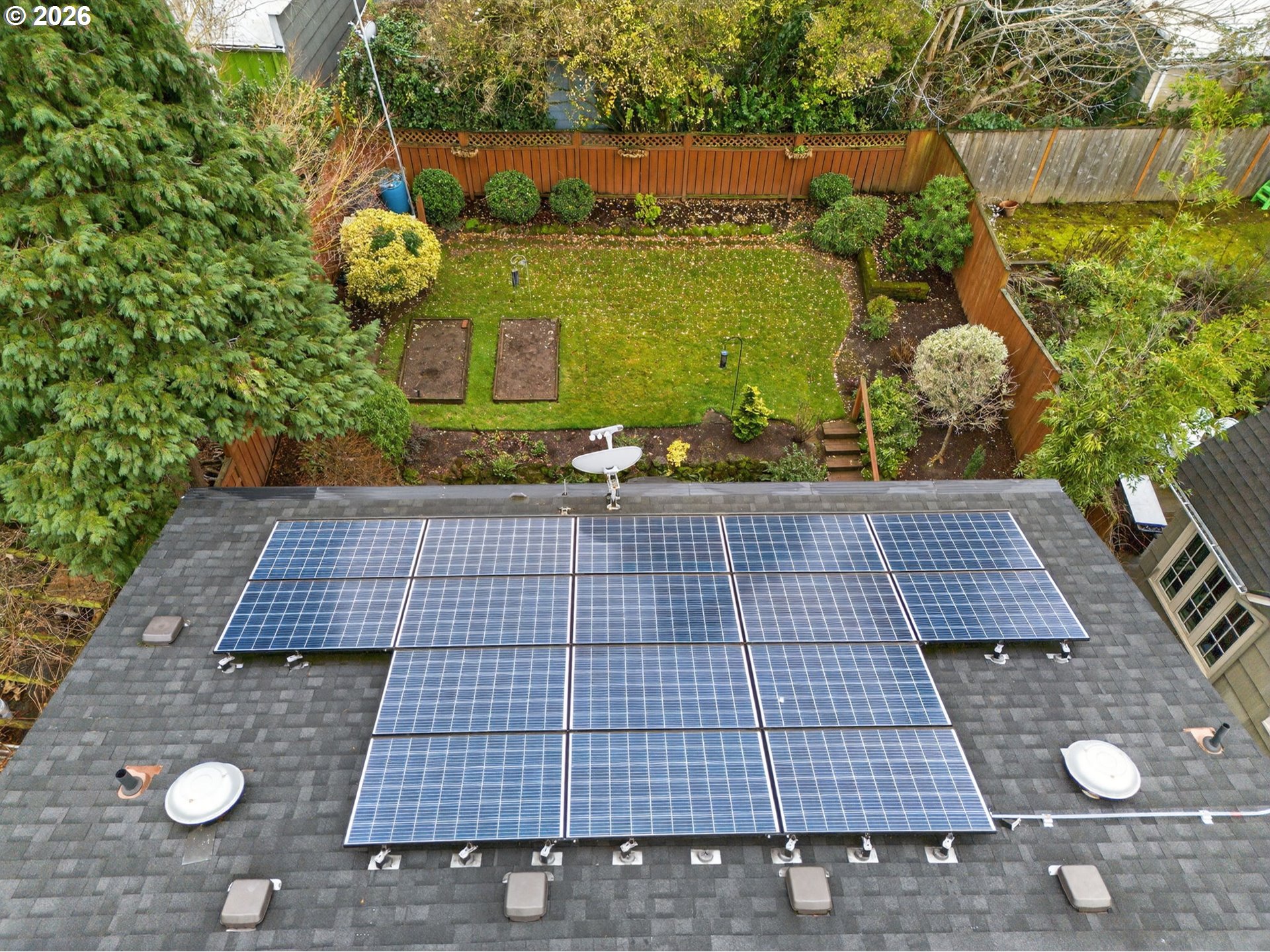 728 Northeast Royal Court Portland, OR 97232 - Photo 43 of 48 an aerial view of a backyard